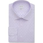 Emnana Lila Desenli Slim Fit Gömlek - 41 - Eflatun