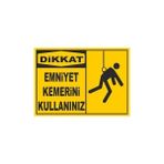 Emniyet Kemeri Kullan Levhası - Yeşil - Beyaz