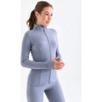 Emny Kadın Sporcu Hırkası UPF 40 Güneş Korumalı Ultra Esnek Poliamit Elastan Outdoor Kullanım - Gri