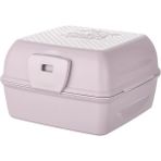Emofom 3 Bölmeli Lunch Box Beslenme Kabı + Çatal Kaşık Seti - Pembe