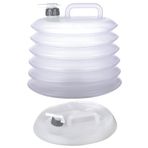 Emofom Akordiyon 10 Litre Katlanır Su Bidonu Outdoor Kamp Su Kovası Çeşme Piknik Damacana Içecek Şişesi