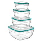 Emofom Fresh Box 4'lü Set 600-1000-1700-4000 ml Hava Geçirmez & Sıvı Sızdırmaz Saklama Kabı Seti