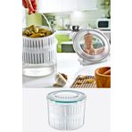 Emofom Fresh Box Süzgeçli 2500 ml Saklama Kabı Turşuluk Zeytinlik