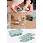 Emofom Mini Silikon Küp Buz Kalıbı Buzluk (7,5 x 13 x 3,4 cm)