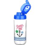 Emofom Rox Cam Matara 500 ml Cam Suluk & Su Şişesi - Mavi