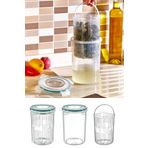 Emofom Süzgeçli Saklama Kabı 1500 ml Turşuluk & Zeytinlik Turşu Kabı Zeytin Kabı