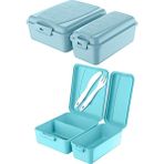 Emofom Takeaway Beslenme Kabı Seti Beslenme Kutusu Lunch Box - Mavi