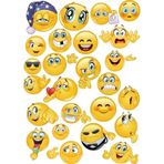 Emoji Sticker Set 15 Parça Telefon, Tablet, Defter, Laptop Sticker