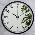 EMORES 50 CM AKAR SANİYE SESSİZ MEKANİZMA METAL AYNALI DUVAR SAATİ