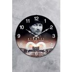 EMORES Atatürk Duvar Saati Akar Saniye Sessiz Mekanizma 36 cm