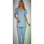 Emose 3968 Kadın Mavi Lohusa Pijama Takımı