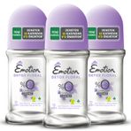 Emotion Detox Floral Kadın Alüminyumsuz Vegan Roll On 3x50 Ml