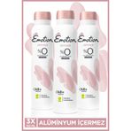 Emotion Joyous Kadın Alüminyumsuz Vegan Deodorant 3x150 Ml Hızlı Kurur, Leke Bırakmaz