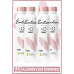 Emotion Joyous Kadın Alüminyumsuz Vegan Deodorant 4x150 Ml Hızlı Kurur, Leke Bırakmaz