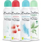 Emotion Kadın Deodorant Seti (Aqua Kiss, Romance , Ocean Fresh, Natural Breeze ) 4 x 150 ml
