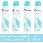 Emotion Ocean Fresh 4x150 ml Kadın Deodorant