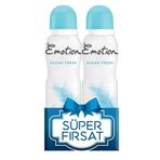 Emotion Ocean Fresh Bayan Deodorant 150 Ml 1+1 Hediyeli