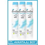 Emotion Ocean Fresh Kadın Alüminyumsuz Vegan Deodorant 3x200 Ml Hızlı Kurur, Leke Bırakmaz