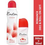 Emotion Romance 150 ml Kadın Deodorant + Romance 50 ml Kadın Roll-On