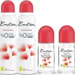 Emotion Romance 3x150 ml ve Roll On 3x50 ml Kadın Deodorant