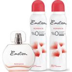 Emotion Romance EDT 50 ml Kadın Parfümü + 2x150 ml Deodorant Seti