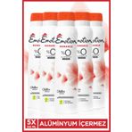 Emotion Romance Kadın Alüminyumsuz Vegan Deodorant 5x150 Ml Hızlı Kurur, Leke Bırakmaz