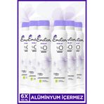 Emotion Violet Kadın Alüminyumsuz Vegan Deodorant 6x150ml Hızlı Kurur,Leke Bırakmaz