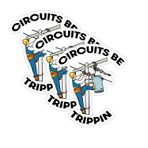 EMOTIONAL SUPPORT KINDLE (3 adet) Circuits Be Trippin 'Stickers, Elektrikçi Çıkartmaları, Hardhat Çıkartması, Kask Alet Kutusu İnşaat Elektrikçi Kaynakçı Komik Baret İşçisi Kaynak Çıkartmaları Paketi Su Şişesi Çıkartmaları