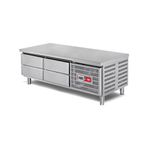 Empero 6x1/1 100 200x70x55 cm Fanlı Set Altı Buzdolabı Inox