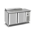 Empero EMP.150.70.01-PSO 2 Kapılı İçten Soğutmalı 150x70x85 cm Pizza Hazırlık Dolabı