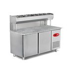 Empero EMP.200.80.01-PSYG Granit Tablalı 3 Kapılı Pizza ve Salata Hazırlık Buzdolabı -