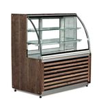 Empero EMP.BC.130.N-A Nötr 130x75x125 cm Açık Eskitme Venüs Pasta Vitrini