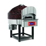 Empero EMP.SPO.04-D-BR Dijital Pizza Fırını Döner Tabanlı Gazlı Siyah-kırmızı