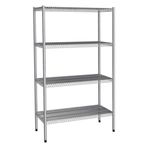 Empero EMP.T.2.53183-18-4-4 Katlı İnox 201-183x53x180 cm Tel Raf