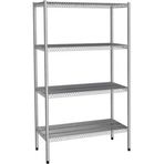 Empero EMP.T.2.61152-18-4 4 Katlı İnox 201-152x61x180 cm Tel Raf