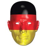 empireposter Almanya Bayrağı - Fan Maskesi, Karton Maske, Yüksek Kaliteli Parlak Kartondan Göz Delikli, Lastik Bant - Boyut yakl. 30 x 21 cm