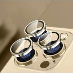 Empo Cases Apple iPhone 14 Pro ve 14 Pro Max Uyumlu %100 Safir Çizilmez Kamera Lens Koruyucu - Gold