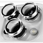 Empo Cases Apple iPhone 14 Pro ve 14 Pro Max Uyumlu %100 Safir Çizilmez Kamera Lens Koruyucu - Silver