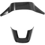 Emporaaium 11TH Gen Honda Civic 2022 Için Karbon Fiber Direksiyon Trim U-Şekli Krom Çerçeve Dekoratif Etiket Aksesuarları (Yurt Dışından) - Siyah