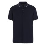 Emporio Armani% 100 Pamuk Düğmeli Polo T Shirt Erkek POLO 8N1FP0 1JHWZ 0920 LACİVERT M