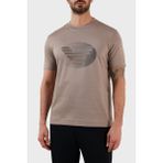 Emporio Armani % 100 Pamuk Regular Fit Bisiklet Yaka T Shirt Erkek T Shirt 3R1TU1 1jsaz 0144 - Toprak