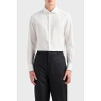 Emporio Armani % 100 Pamuk Regular Fit Gömlek Erkek Gömlek 6D1C86 1nıuz F119 - Beyaz