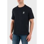 Emporio Armani % 100 Pamuk Relaxed Fit Bisiklet Yaka T Shirt Erkek T SHİRT EM001068 AF12926 UB118 - Lacivert - 2XL