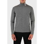 Emporio Armani % 100 Yün Regular Fit Balıkçı Yaka Çizgili Kazak Erkek Kazak EM002025 AF14195 FB067 - Lacivert - Beyaz