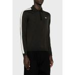 Emporio Armani % 100 Yünlü Fermuarlı Polo Yaka Kazak Erkek Kazak 6R1MU1 1mmhz 0999 - 2XL - Siyah