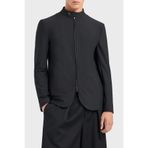 Emporio Armani 3D Efektli Regular Fit Çift Fermuarlı Düğmeli Dik Yaka Ceket Erkek CEKET EM000143 TE11109 UC001