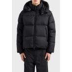 Emporio Armani 6D1BC3 1NNXZ 0999 Siyah Jakarlı Logo Baskılı Regular Fit Erkek Mont
