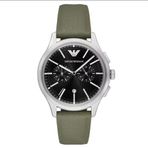 Emporio Armani AR11693 Haki Deri Erkek Kol Saati
