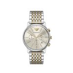 Emporio Armani AR11773 Altın Rengi Metalik Gri Çelik Erkek Kol Saati