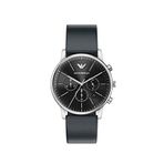 Emporio Armani AR11774 Siyah Deri Erkek Kol Saati